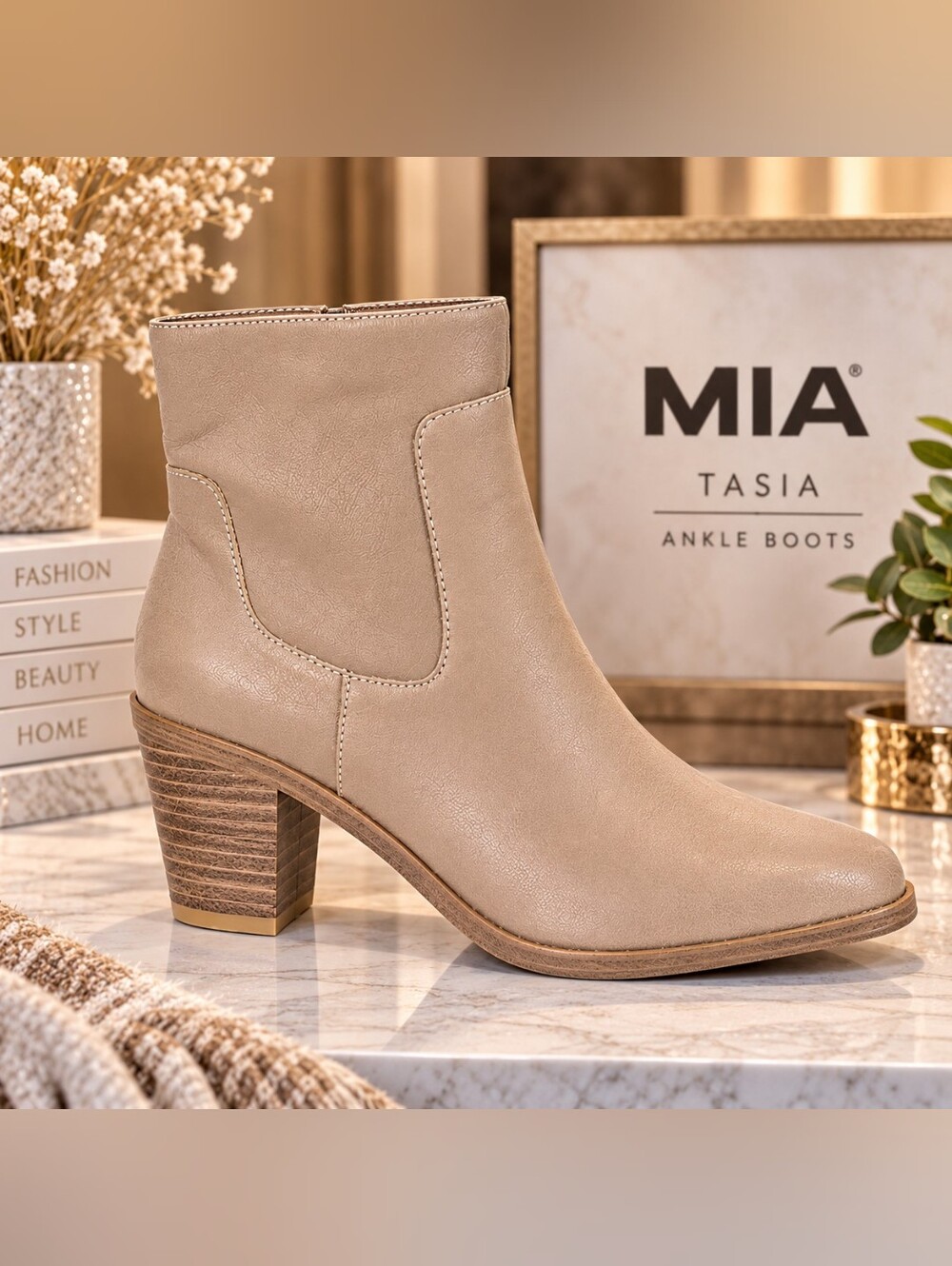 MIA Tasia Stone Ankle Boots – New in Box-Sz 6.5